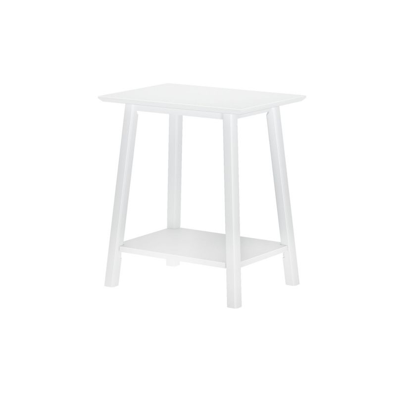 Plank+Beam Nightstand, Solid Wood Mid-Century Modern Bedside Table for Bedroom