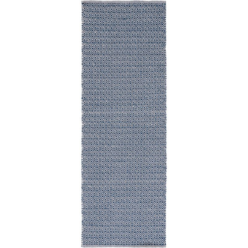 Montauk MTK717 Hand Woven Runner Rug - Ivory/Navy - 2'3"x7' - Safavieh.