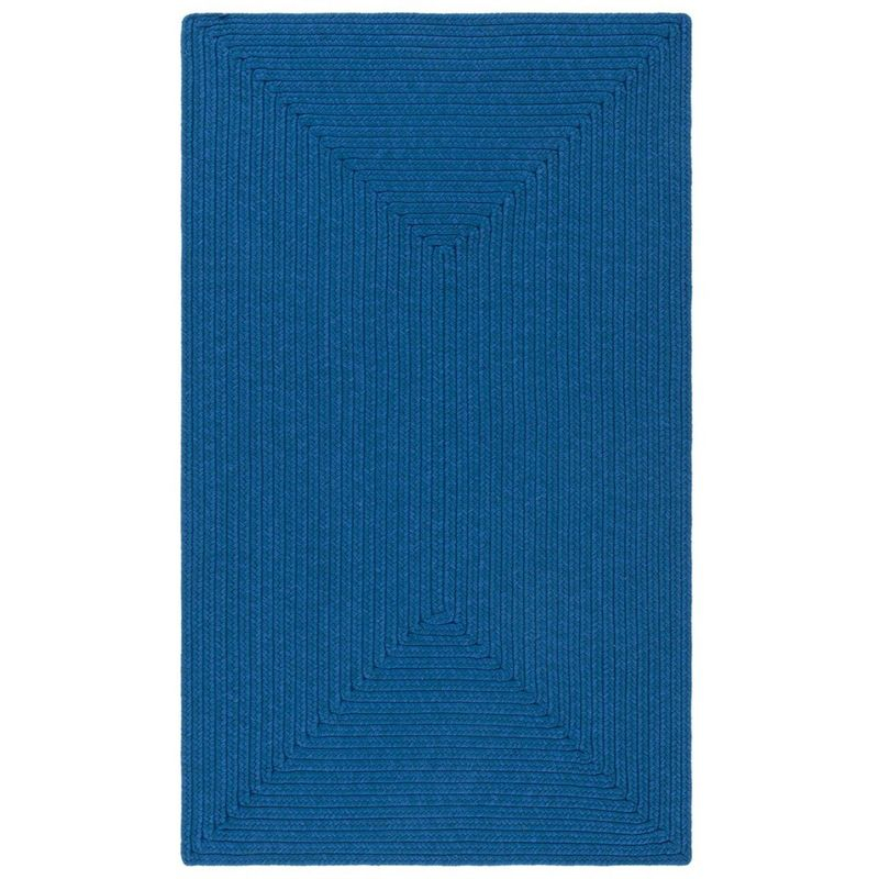 Braided BRD315 Hand Woven Accent Rug - Blue - 2'x3' - Safavieh.