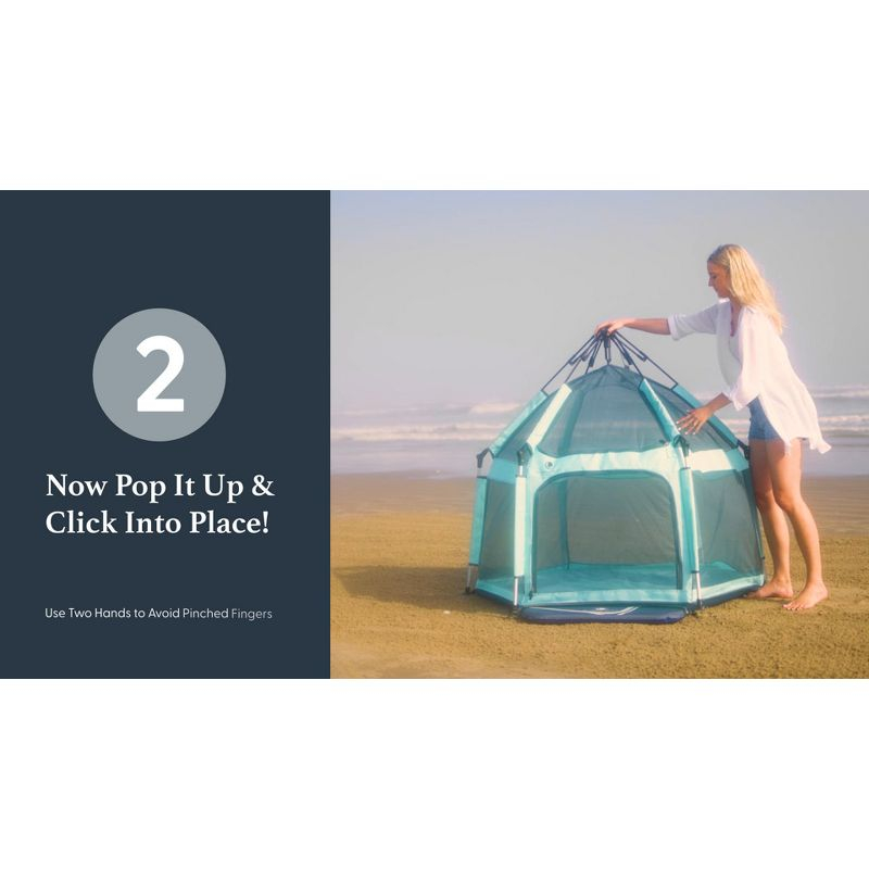The California Beach Co Pop 'N Go Playpen - Black