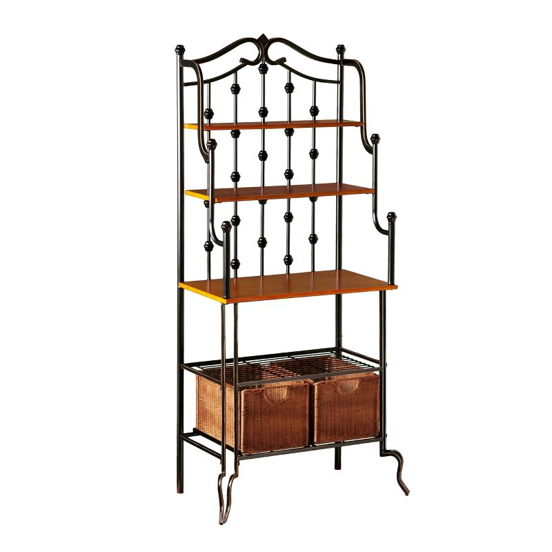 Saint Pierre Bakers Rack - KA0763 - Black/Brown - SEI