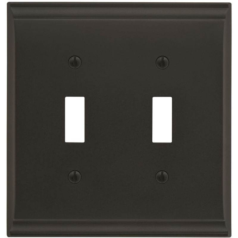 Amerock Candler 2 Toggle Black Bronze Wall Plate