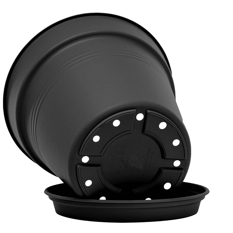 Mintra Garden Pots 4pk (Black, 11cm Diameter (4.3in))