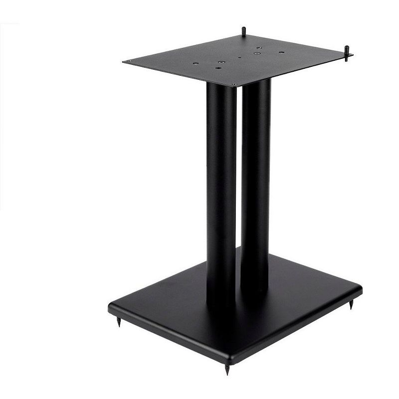 Monolith 18in Steel Speaker Stand with Adjustable Top Plate (Each) Hold Speakers Weighing Up To 75 Pounds, Perfect For Center or Bookshelf Speakers
