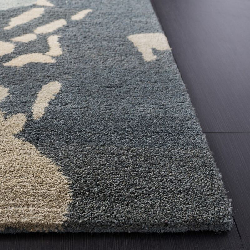 Bella BEL670 Hand Tufted Area Rug - Steel Blue - 4'x6' - Safavieh.