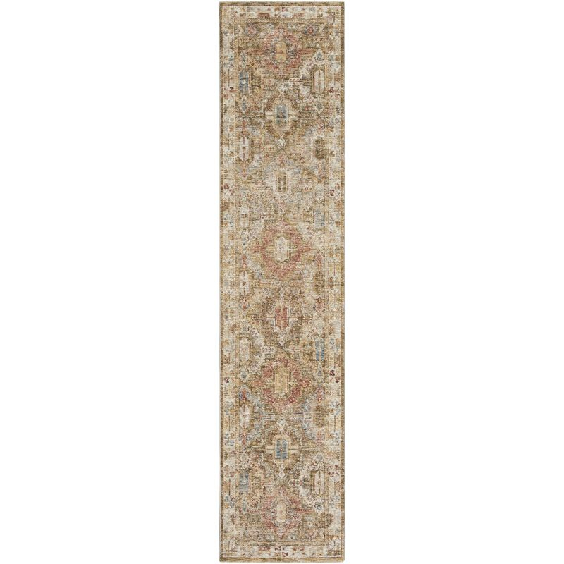 Nourison Petra Oramental Indoor Rug Green 2'3" x 10'2"