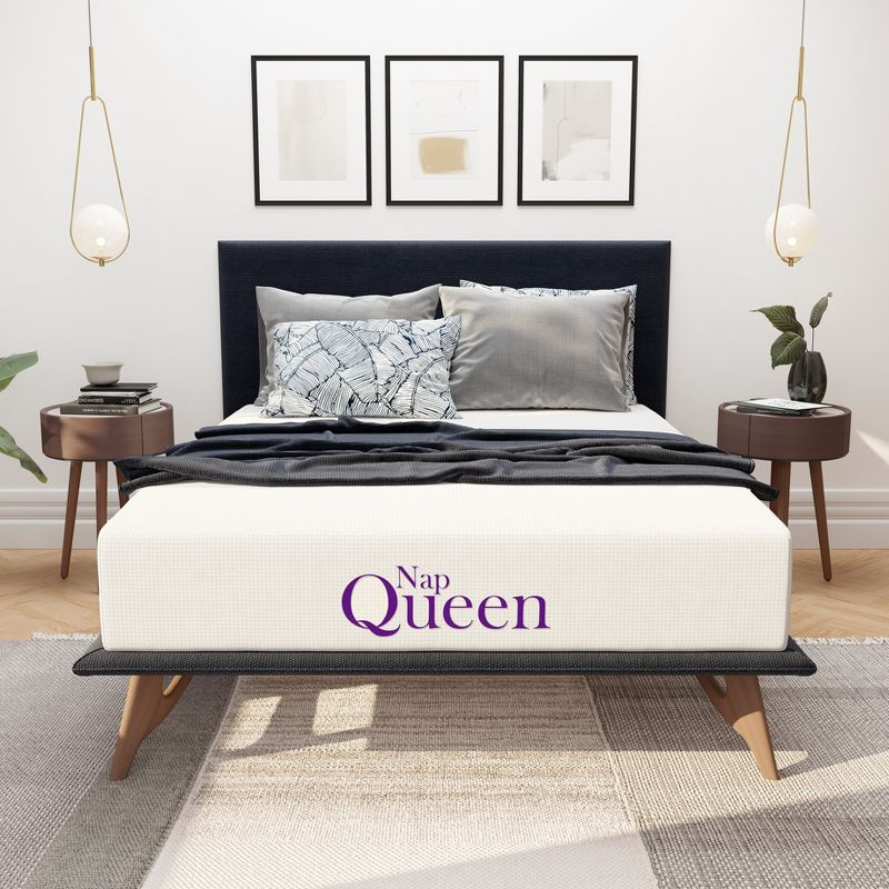 NapQueen Elizabeth Cooling Gel Memory Foam Mattress, 10" Twin