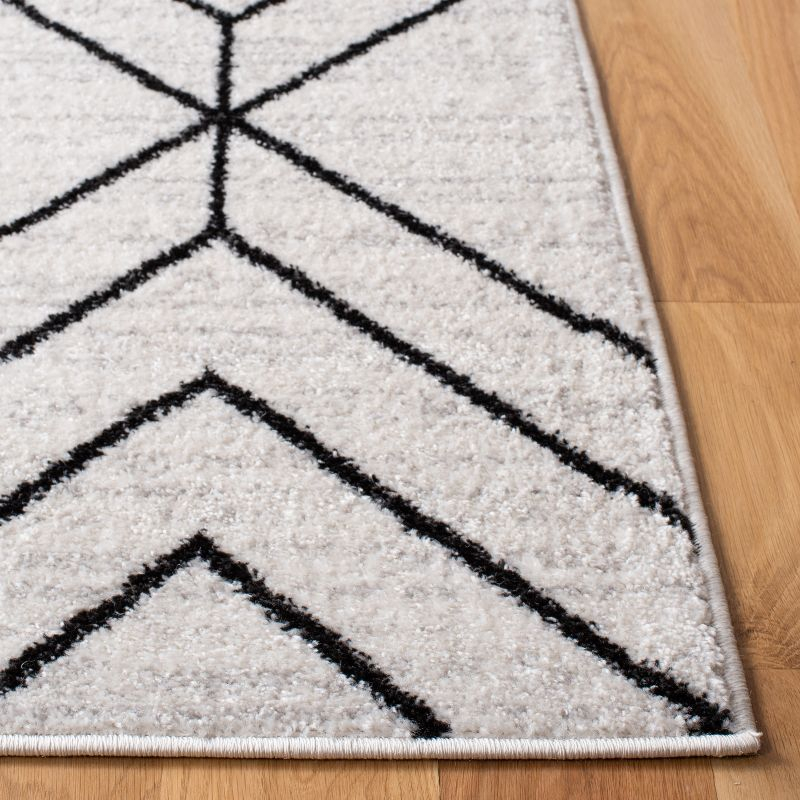 Adirondack ADR241 Machine Made Indoor Area Rug - Ivory/Black - 8'x10' - Safavieh
