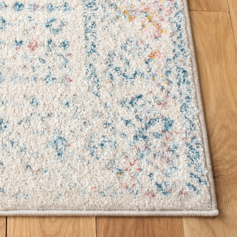Tulum TUL264 Power Loomed Area Rug - Ivory/Terracotta - 5'x5' - Safavieh.