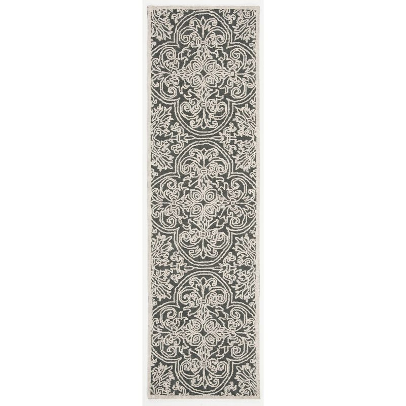 Trace TRC101 Hand Tufted Runner Rug - Dark Grey/Light Grey - 2'3"x10' - Safavieh.
