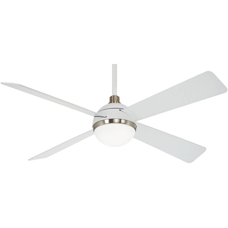 54" 4 - Blade LED Standard Ceiling Fan with Remote Control and Light Kit Included