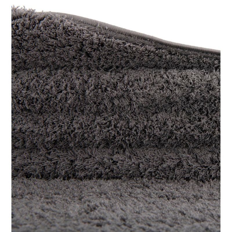 Unique Loom 5' 1 x 8' 0 Dark Gray Studio Solid Shag Sky Area Rug