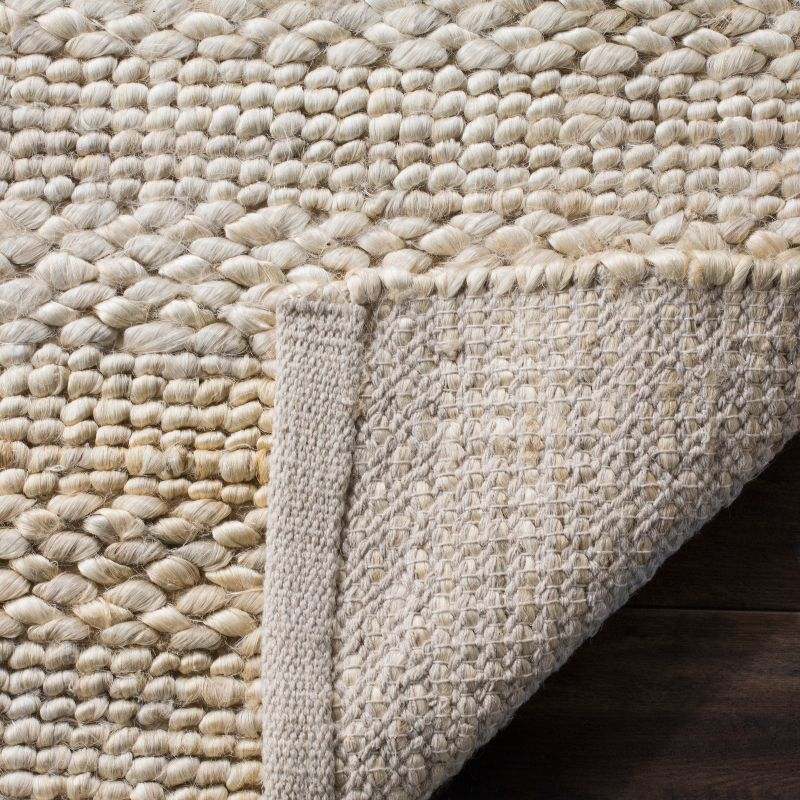 Natural Fiber NF212 Hand Woven Indoor Area Rug - Bleach - 5'x5' - Safavieh