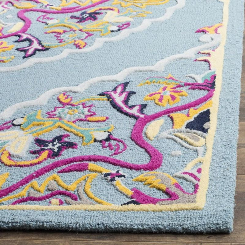 Bellagio BLG605 Hand Tufted Indoor Area Rug - Light Blue/Multi - 8'9"x12' - Safavieh