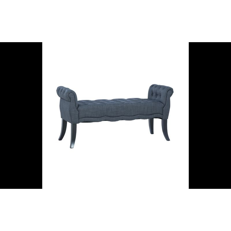 Madison Roll Arm Bench - Linon