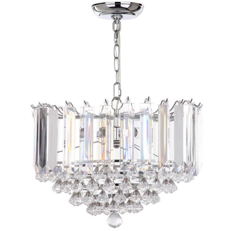 Hampton Pendant Lamp - LIT4490 - Clear/Chrome - Safavieh