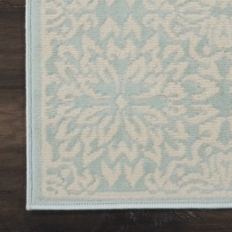 Nourison Jubilant 2' x 4' Ivory/Green Area Rug Beach Transitional Floral by Nourison