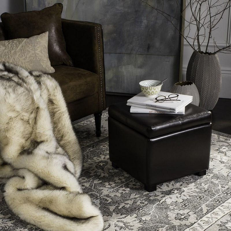 Madison Square Ottoman - Brown - Safavieh