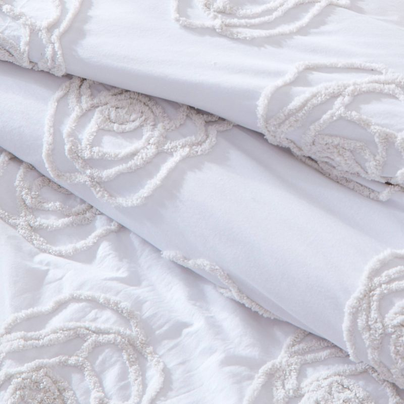 Betsey Johnson Betsey Johnson Rambling Rose Cotton Ivory Duvet Cover Set