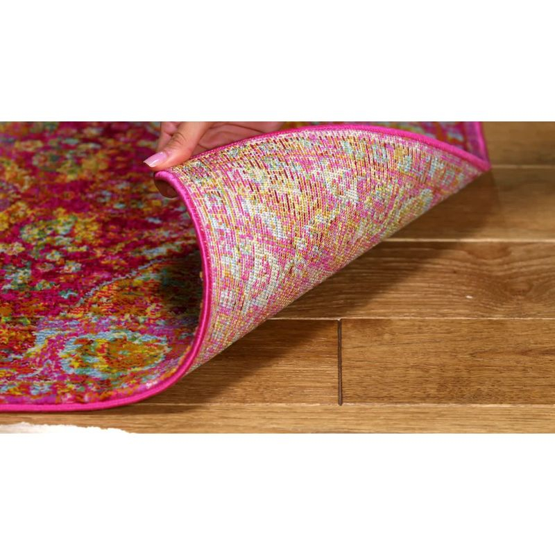 Luxor LUX318 Power Loomed Runner Rug - Fuchsia/Gold - 2'2"x9' - Safavieh.