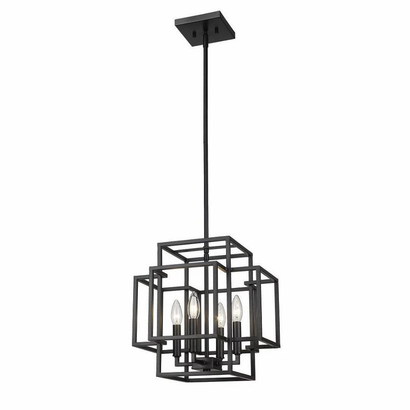 Z-Lite Titania 4 - Light Pendant in  Matte Black