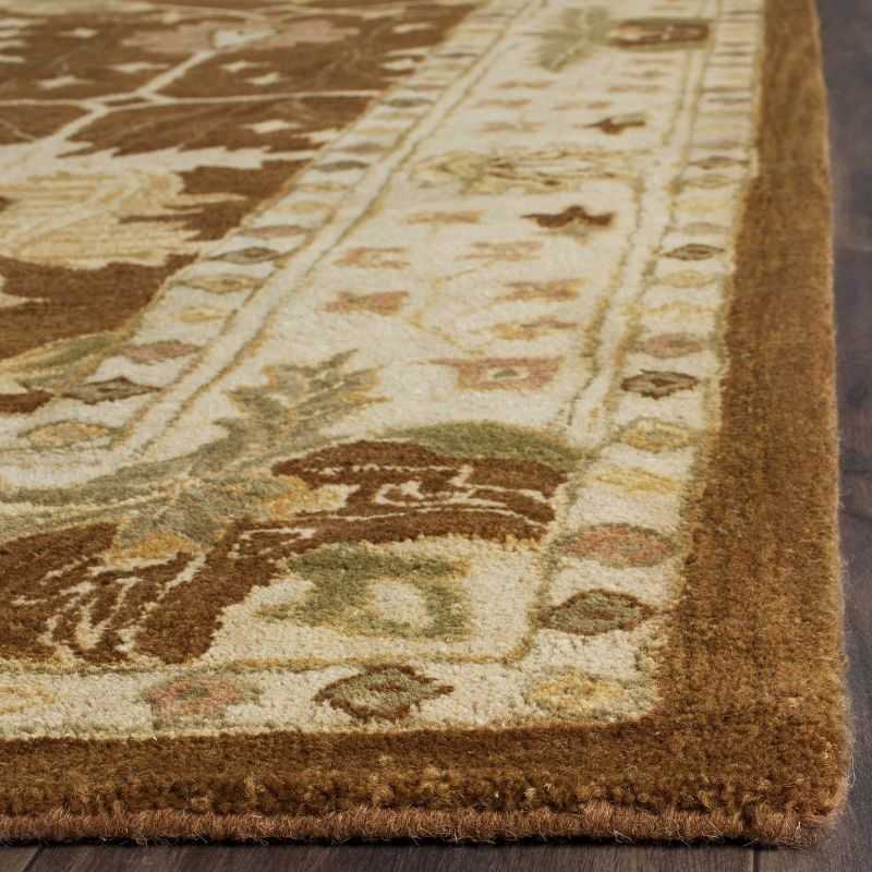 Antiquity AT840 Hand Tufted Indoor Area Rug - Brown/Beige - 7'6"x9'6" - Safavieh