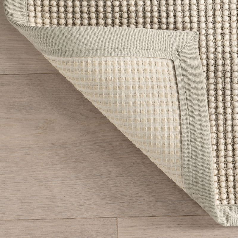Nuloom Monica Geometric Wool Indoor Area Rug, 5' x 8', Grey