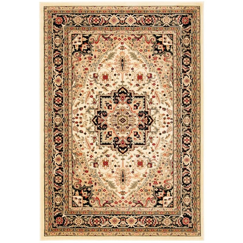 Lyndhurst Heriz LNH330 Power Loomed Area Rug - Beige/Black - 8'x10' - Safavieh
