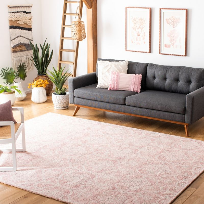 Metro MET996 Hand Tufted Indoor Area Rug - Pink/Ivory - 5'x8' - Safavieh