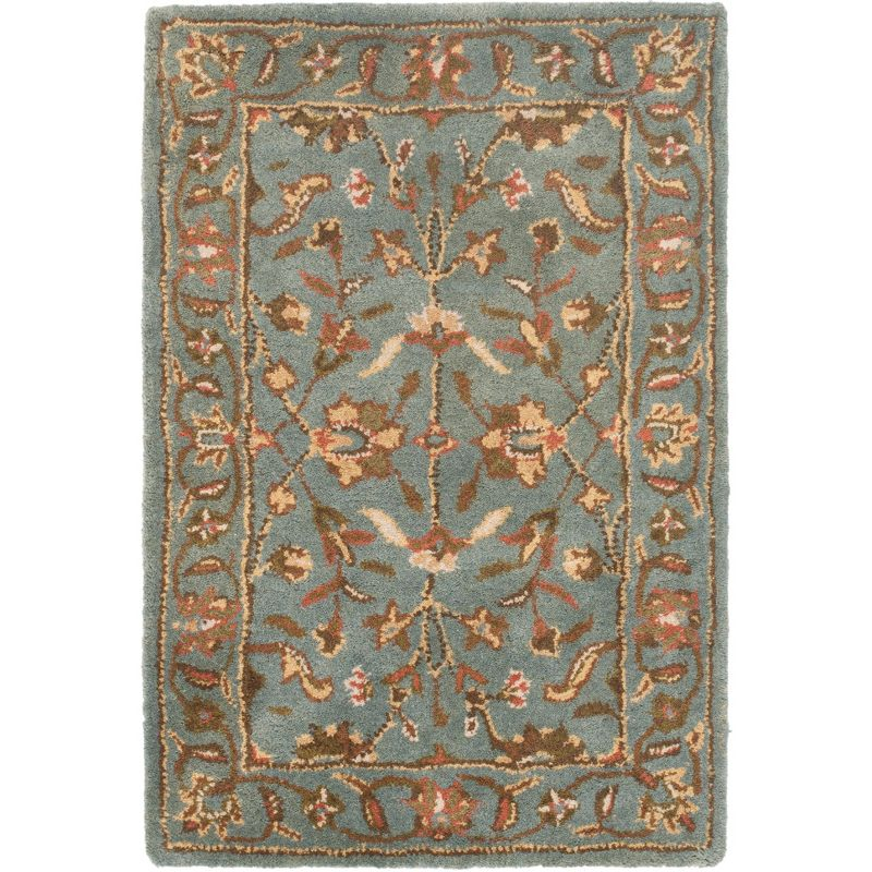 Heritage HG969 Handmade Accent Rug - 2'x3' - Blue/Blue - Safavieh