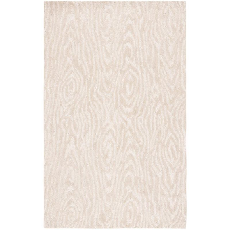Ebony EBN550 Handmade Tufted Area Rug - Ivory - 6' X 9' - Safavieh