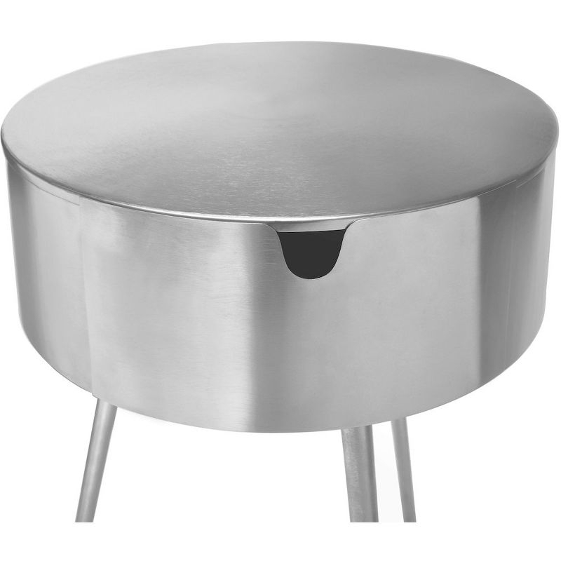 Meridian Furniture,Bali Silver Nightstand