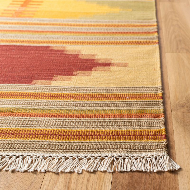 Kilim NVK177 Hand Woven Indoor Area Rug - Red/Multi - 5'x8' - Safavieh.