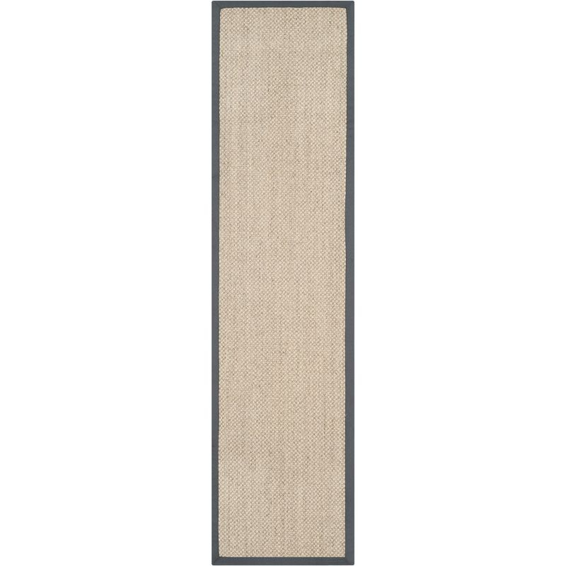 Natural Fiber NF443 Power Loomed Runner Rug - Marble/Grey - 2'x12' - Safavieh.