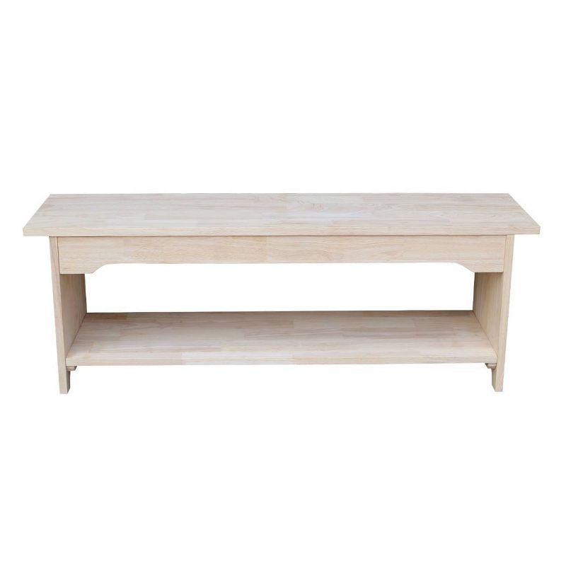 Brookstone Bench Unfinished - International Concepts