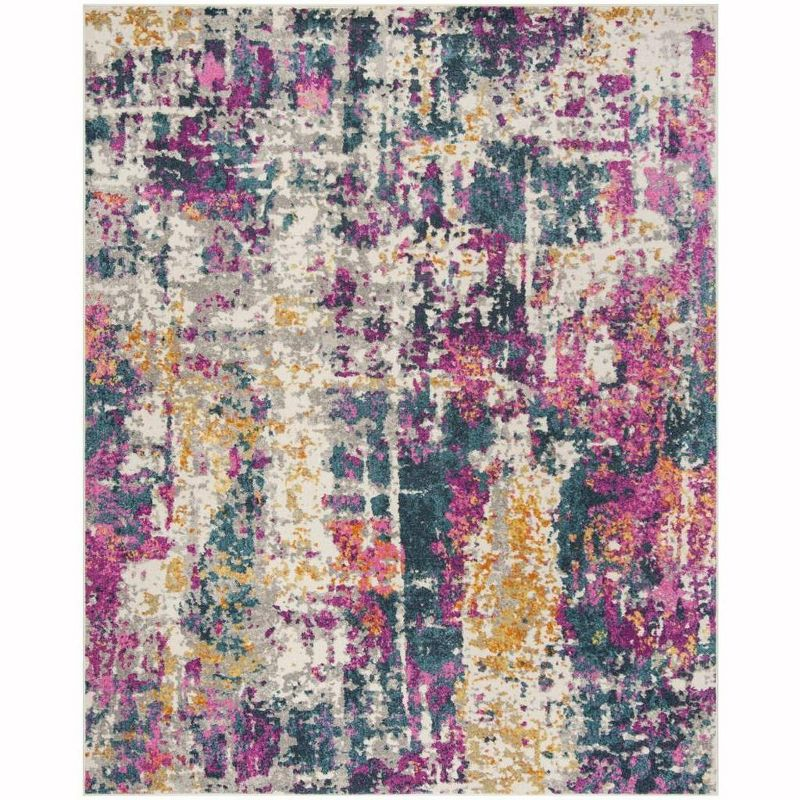 Madison MAD143 Power Loomed Indoor Area Rug - Ivory/Blue - 8'x10' - Safavieh.