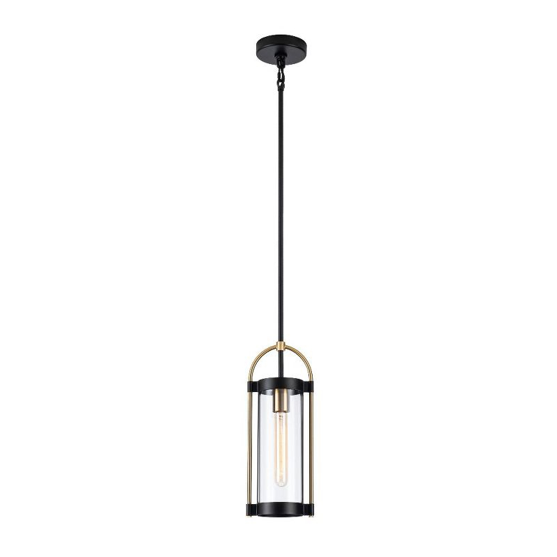 Artcraft Lighting Gem 1 - Light Pendant in  Black/Brushed Brass