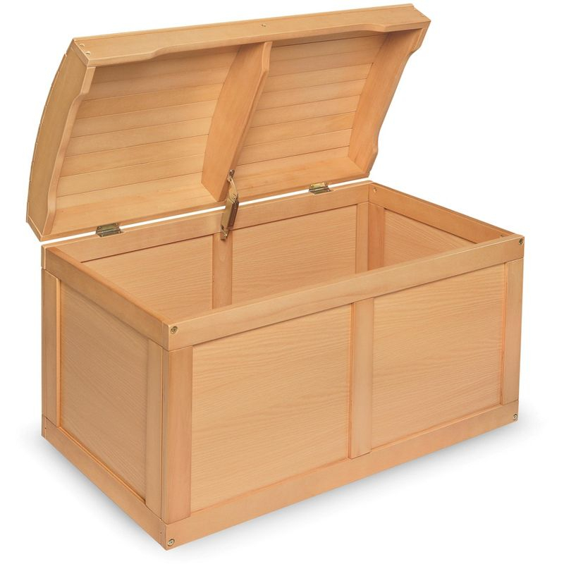 Badger Basket Hardwood Barrel Top Toy Chest - Natural