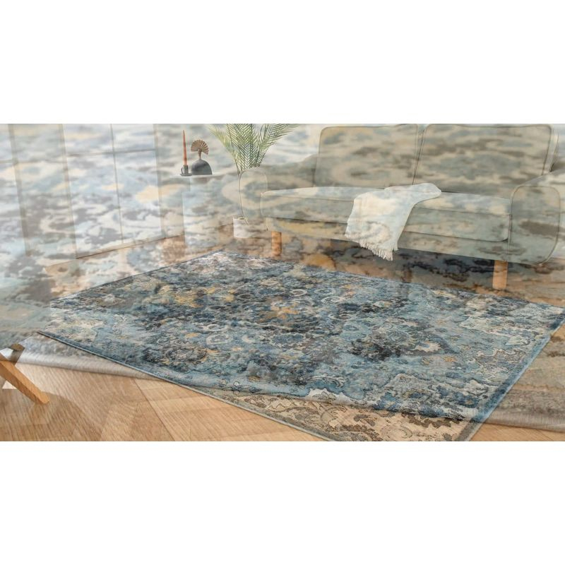 Luxe Weavers Moroccan Medallion Area Rug - Green 6x9