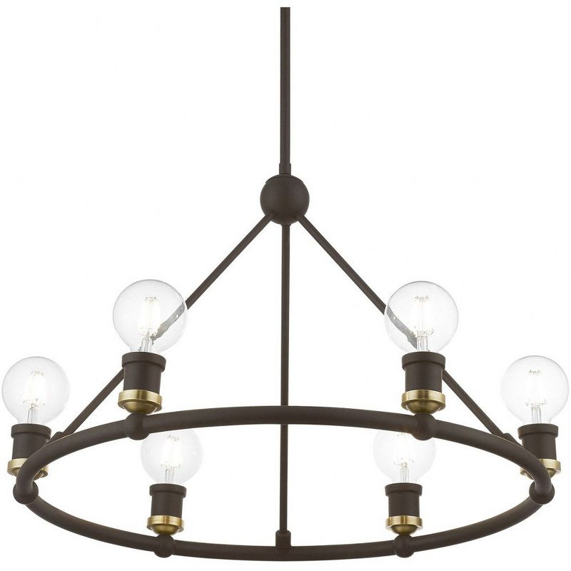 Livex Lighting Lansdale 6 - Light Chandelier in  Bronze/Antique Brass