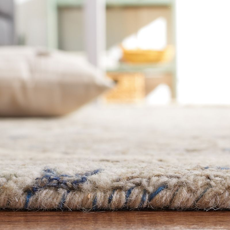 Aspen APN141 Hand Tufted Area Rug - Beige/Grey - 5'x5' - Safavieh.
