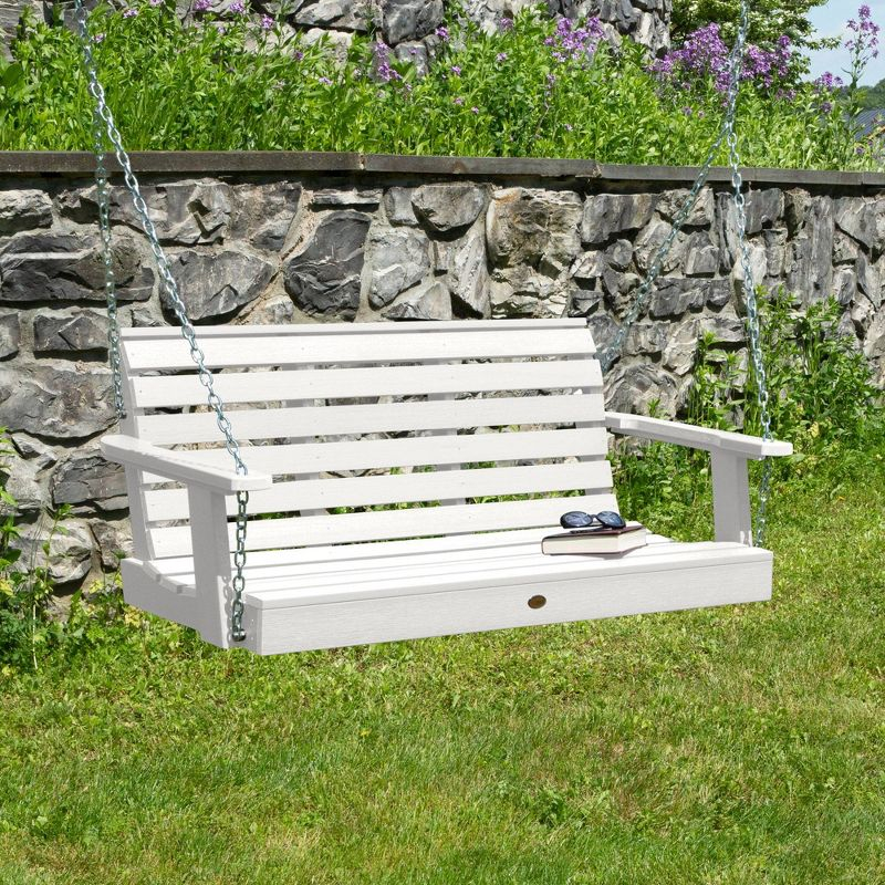 Weatherly 4' Porch Swing - White - highwood: Outdoor Relaxation, Fade-Resistant, 500lb Capacity