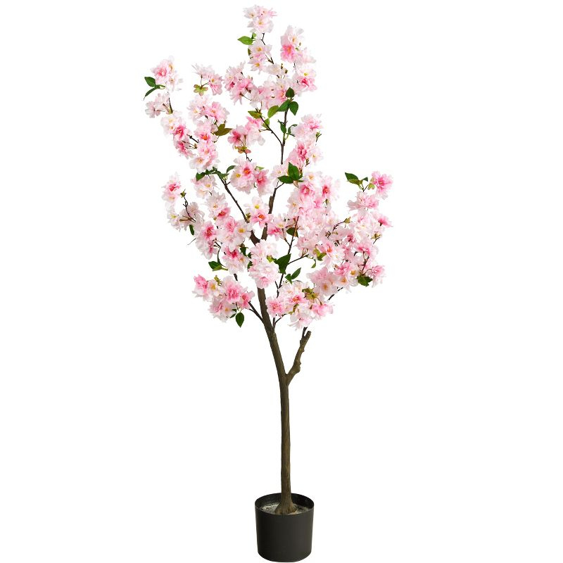 Nearly Natural 5-ft Cherry Blossom Artificial Tree