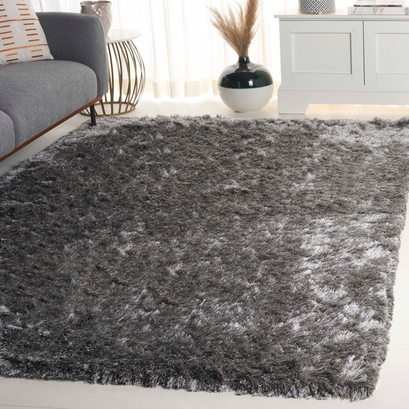 Shag SG511 Hand Tufted Area Rug - Silver - 5'x7' - Safavieh.