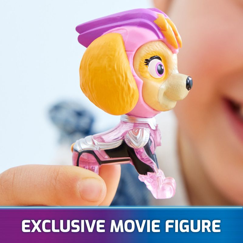 PAW Patrol: The Mighty Movie, Airplane Toy with Skye Mighty Pups Action Figure, Lights and Sounds, Kids Toys for Boys & Girls 3+