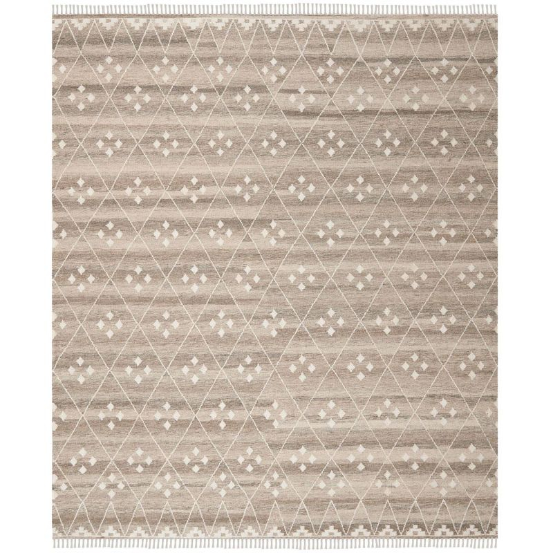 Natural Kilim NKM316 Hand Woven Indoor Area Rug - Natural/Ivory - 8'9"x11'9" - Safavieh.