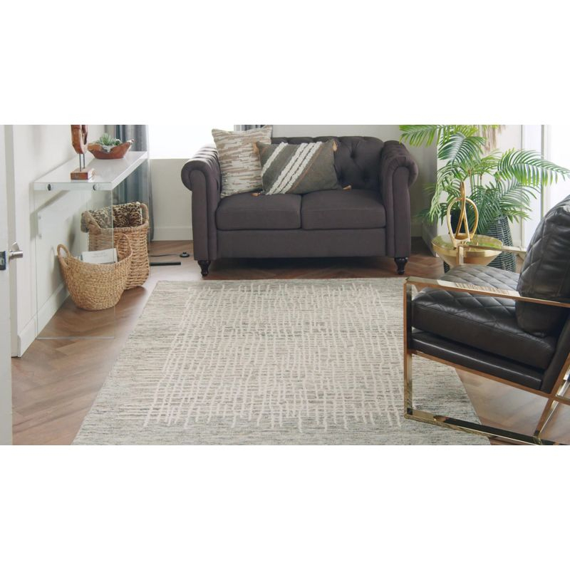 Nourison Vail Rustic Texture Indoor Area Rug Beige/Multi 7'9" x 9'9"