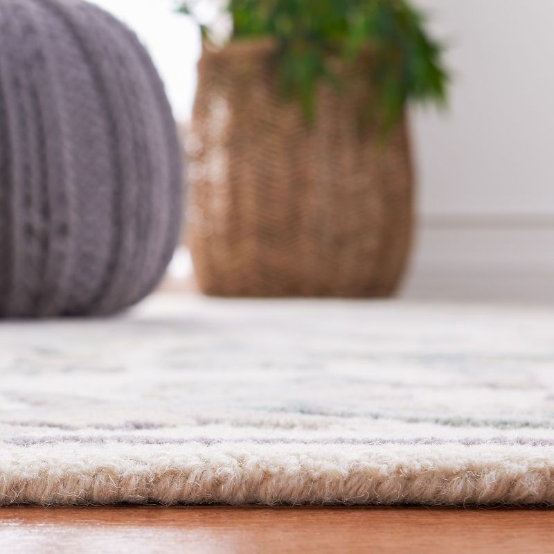 Glamour GLM624 Hand Tufted Indoor Area Rug - Ivory/Grey - 8'x10' - Safavieh