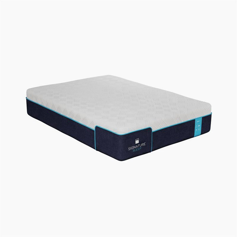 Signature Sleep Bliss 12" Charcoal Cool Gel Memory Foam Mattress Full: Medium Firm, CertiPUR-US, OEKO-TEX Certified