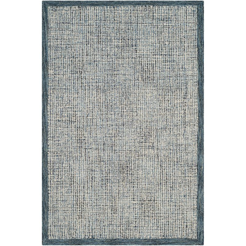 Abstract ABT220 Handmade Indoor Accent Rug - Navy/Ivory - 2'-3"x4' - Safavieh